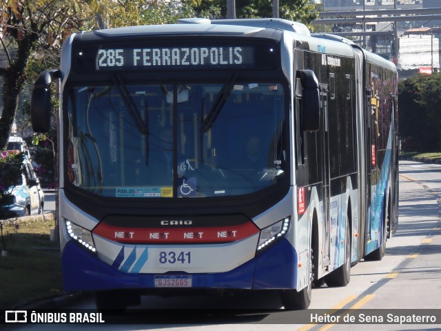 Next Mobilidade - ABC Sistema de Transporte 8341 na cidade de São Bernardo do Campo, São Paulo, Brasil, por Heitor de Sena Sapaterro. Número da foto: #13215844.
