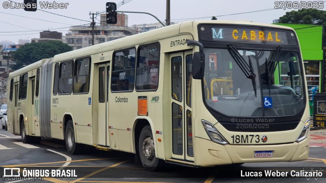 Viação Santo Ângelo 18M73 na cidade de Curitiba, Paraná, Brasil, por Lucas Weber Calizario. Número da foto: #13215841.