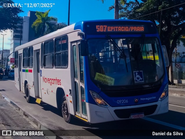 Consórcio Navegantes - 09  > Empresa de Transportes Nossa Senhora Aparecida > Empresa de Transportes Marcos da Silva 09206 na cidade de João Pessoa, Paraíba, Brasil, por Daniel da Silva. Número da foto: #13216556.