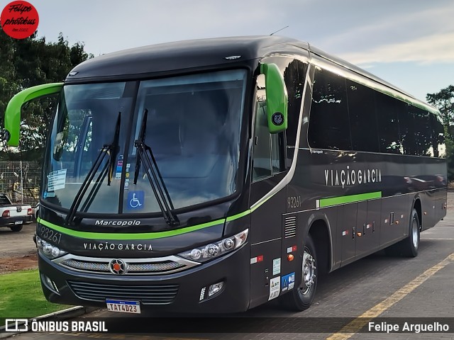 Viação Garcia 93261 na cidade de Maringá, Paraná, Brasil, por Felipe Arguelho. Número da foto: #13215763.