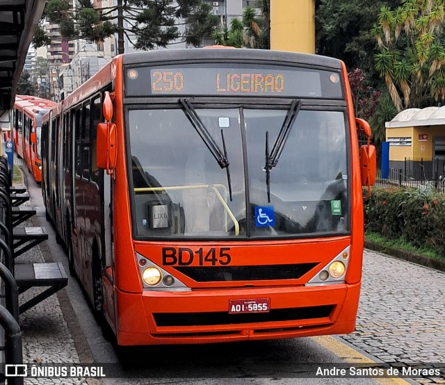 Transporte Coletivo Glória BD145 na cidade de Curitiba, Paraná, Brasil, por Andre Santos de Moraes. Número da foto: #13216334.