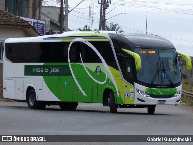 Expresso Princesa dos Campos 7542 na cidade de Imbaú, Paraná, Brasil, por Gabriel Guachineski. Número da foto: #13217596.