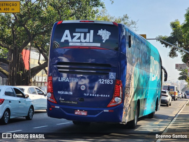 Lirabus 12183 na cidade de São Paulo, São Paulo, Brasil, por Brenno Santos. Número da foto: #13215748.