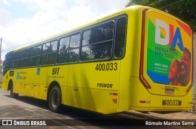 Viação Primor 400.033 na cidade de São Luís, Maranhão, Brasil, por Rômulo Martins Serra. Número da foto: #13215641.