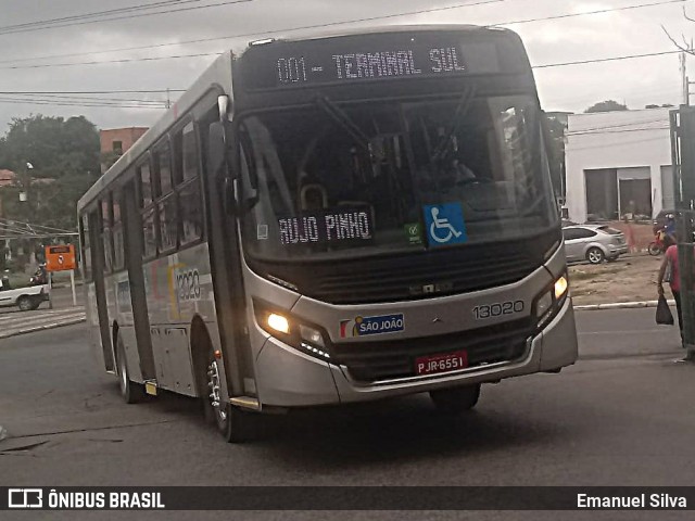 Auto Ônibus São João 13020 na cidade de Feira de Santana, Bahia, Brasil, por Emanuel Silva. Número da foto: #13217203.