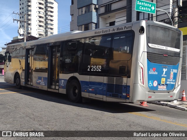 Sambaíba Transportes Urbanos 2 2552 na cidade de São Paulo, São Paulo, Brasil, por Rafael Lopes de Oliveira. Número da foto: #13216241.