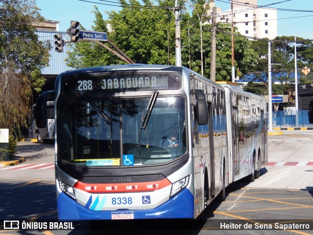 Next Mobilidade - ABC Sistema de Transporte 8338 na cidade de São Bernardo do Campo, São Paulo, Brasil, por Heitor de Sena Sapaterro. Número da foto: #13216298.