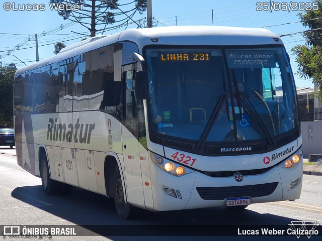 Rimatur Transportes 4321 na cidade de Curitiba, Paraná, Brasil, por Lucas Weber Calizario. Número da foto: #13215836.
