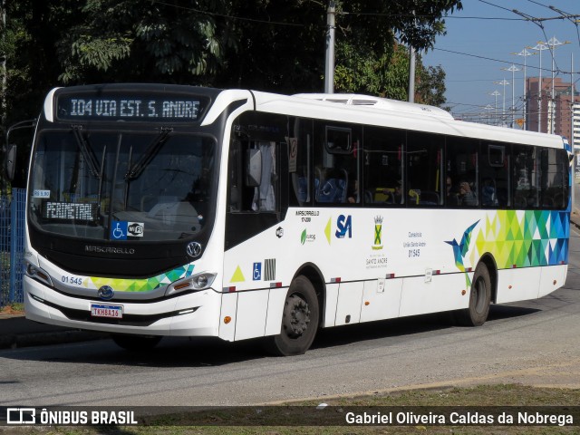 Viação Guaianazes 01 545 na cidade de Santo André, São Paulo, Brasil, por Gabriel Oliveira Caldas da Nobrega. Número da foto: #13217414.