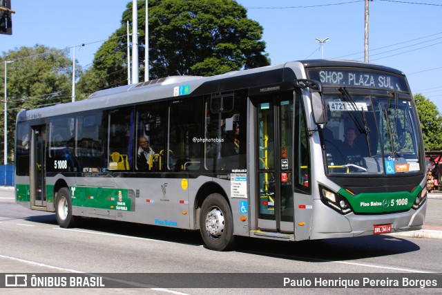 Via Sudeste Transportes S.A. 5 1008 na cidade de São Paulo, São Paulo, Brasil, por Paulo Henrique Pereira Borges. Número da foto: #13216143.