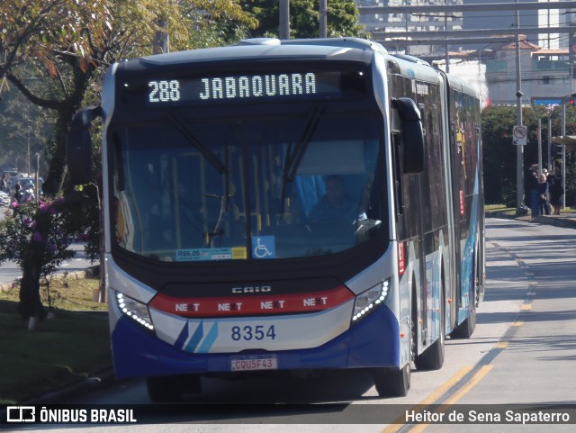 Next Mobilidade - ABC Sistema de Transporte 8354 na cidade de São Bernardo do Campo, São Paulo, Brasil, por Heitor de Sena Sapaterro. Número da foto: #13216312.