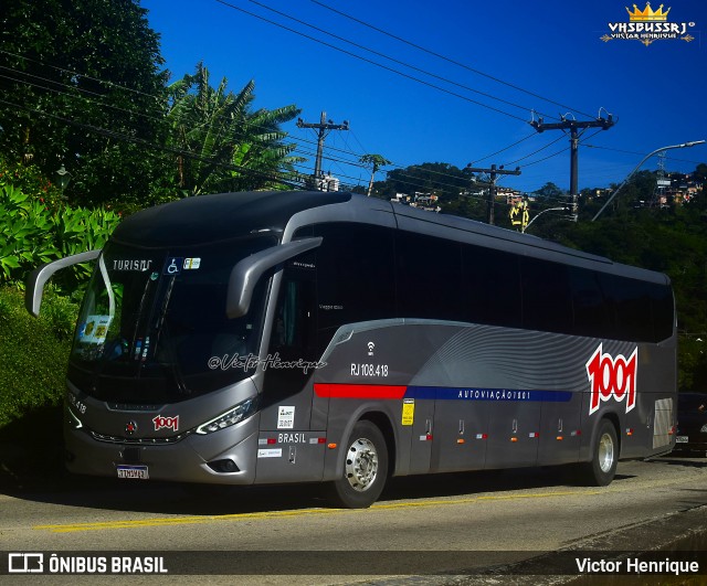 Auto Viação 1001 RJ 108.418 na cidade de Petrópolis, Rio de Janeiro, Brasil, por Victor Henrique. Número da foto: #13216830.