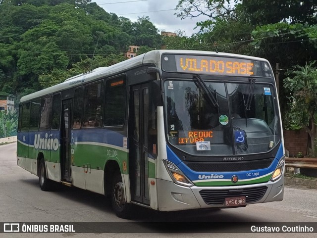 Viação União DC 1.004 na cidade de Duque de Caxias, Rio de Janeiro, Brasil, por Gustavo Coutinho. Número da foto: #13215953.