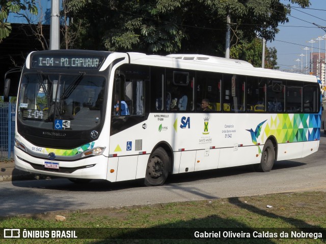 Viação Guaianazes 01 542 na cidade de Santo André, São Paulo, Brasil, por Gabriel Oliveira Caldas da Nobrega. Número da foto: #13215507.