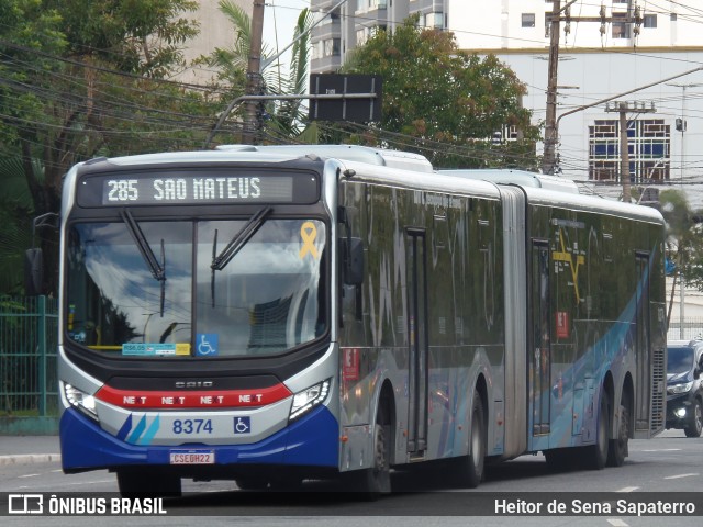 Next Mobilidade - ABC Sistema de Transporte 8374 na cidade de São Bernardo do Campo, São Paulo, Brasil, por Heitor de Sena Sapaterro. Número da foto: #13216305.