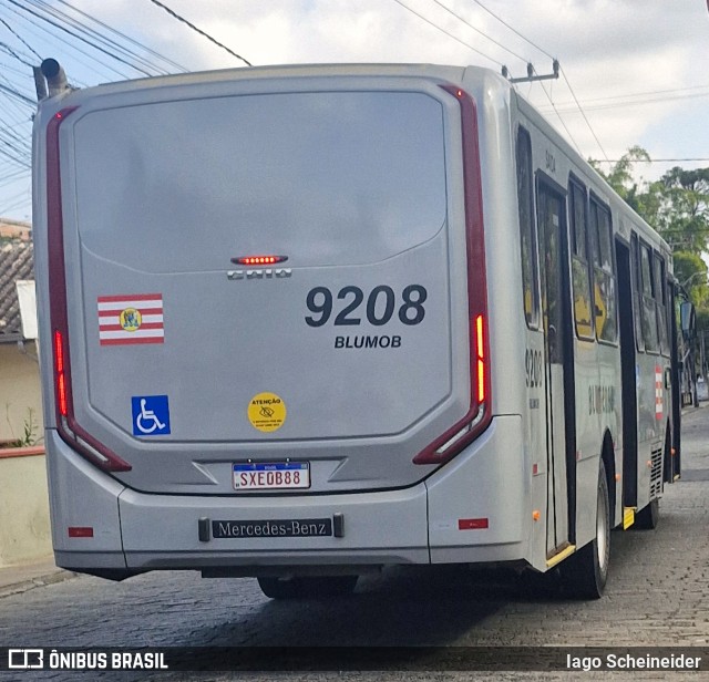 BluMob - Concessionária de Transporte Urbano de Blumenau 9208 na cidade de Blumenau, Santa Catarina, Brasil, por Iago Scheineider. Número da foto: #13218464.