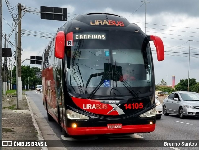 Lirabus 14105 na cidade de São Paulo, São Paulo, Brasil, por Brenno Santos. Número da foto: #13219403.