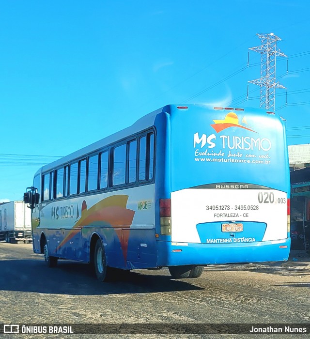 MS Turismo 0202003 na cidade de Maracanaú, Ceará, Brasil, por Jonathan Nunes. Número da foto: #13220897.