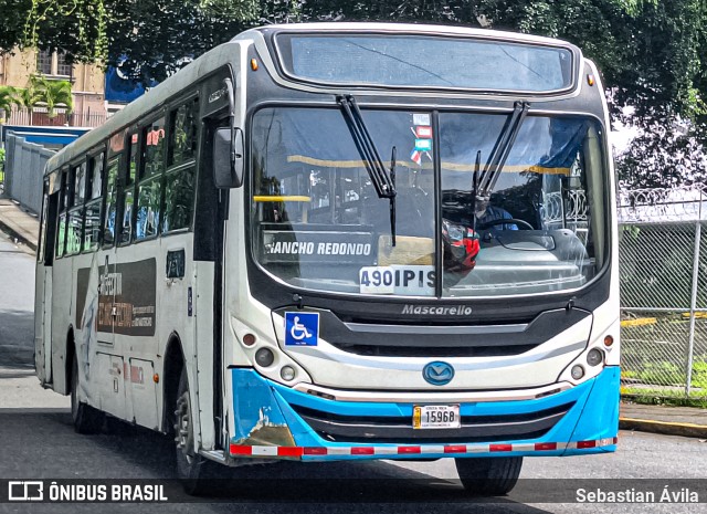 Buses Guadalupe 136 na cidade de Calle Blancos, Goicoechea, San José, Costa Rica, por Sebastian Ávila. Número da foto: #13218855.