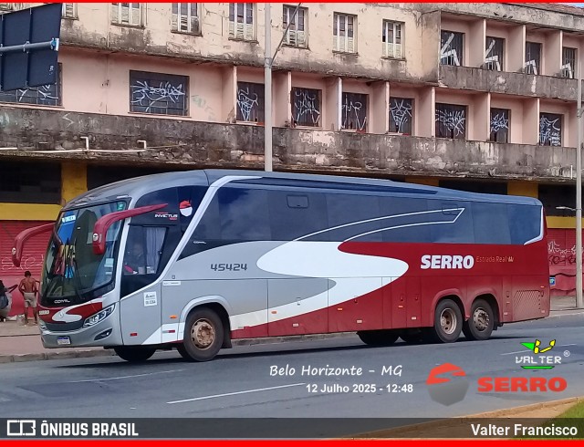 Viação Serro 45424 na cidade de Belo Horizonte, Minas Gerais, Brasil, por Valter Francisco. Número da foto: #13219782.