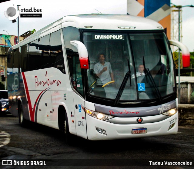 Paraibuna Transportes 22018 na cidade de Rio de Janeiro, Rio de Janeiro, Brasil, por Tadeu Vasconcelos. Número da foto: #13218523.