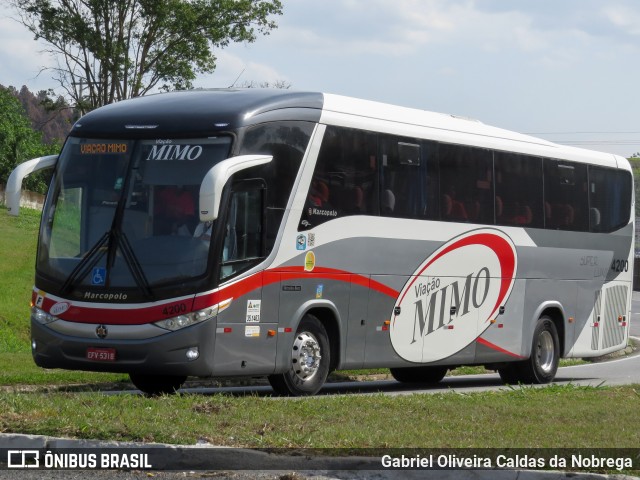 Viação Mimo 4200 na cidade de Aparecida, São Paulo, Brasil, por Gabriel Oliveira Caldas da Nobrega. Número da foto: #13219034.