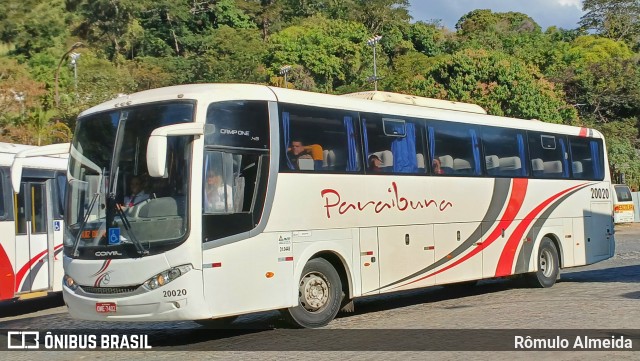 Paraibuna Transportes 20020 na cidade de Leopoldina, Minas Gerais, Brasil, por Rômulo Almeida. Número da foto: #13220869.