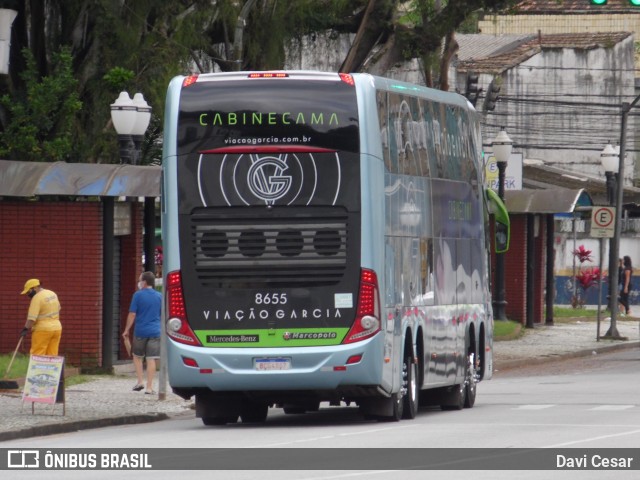 Viação Garcia 8655 na cidade de Santos, São Paulo, Brasil, por Davi Cesar. Número da foto: #13221233.