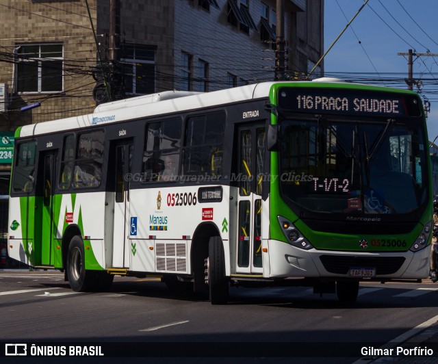 Via Verde Transportes Coletivos 0525006 na cidade de Manaus, Amazonas, Brasil, por Gilmar Porfírio. Número da foto: #13218663.