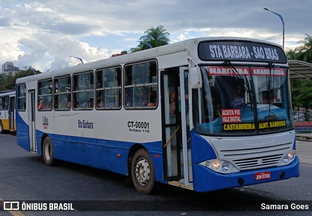 ViaBus Transportes CT-00001 na cidade de Belém, Pará, Brasil, por Samara Goes. Número da foto: #13221013.