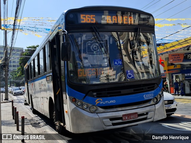 Transportes Futuro C30003 na cidade de Rio de Janeiro, Rio de Janeiro, Brasil, por Danyllo Henrique. Número da foto: #13220739.