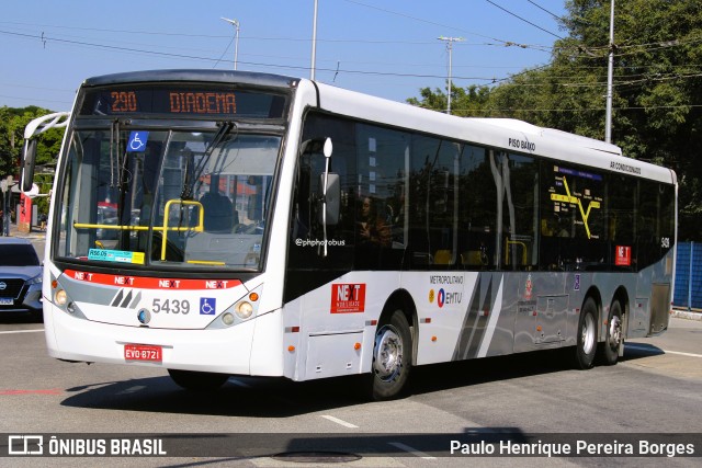Next Mobilidade - ABC Sistema de Transporte 5439 na cidade de São Paulo, São Paulo, Brasil, por Paulo Henrique Pereira Borges. Número da foto: #13219600.