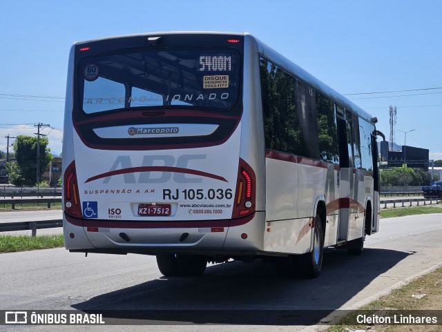 Auto Viação ABC RJ 105.036 na cidade de São Gonçalo, Rio de Janeiro, Brasil, por Cleiton Linhares. Número da foto: #13218768.
