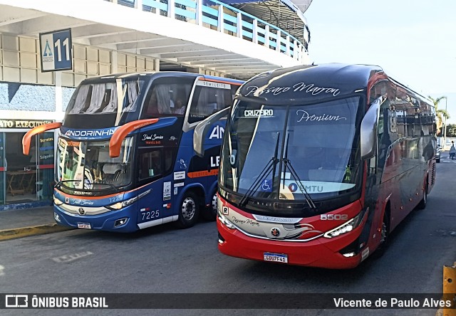 Empresa de Ônibus Pássaro Marron 5502 na cidade de Aparecida, São Paulo, Brasil, por Vicente de Paulo Alves. Número da foto: #13218312.