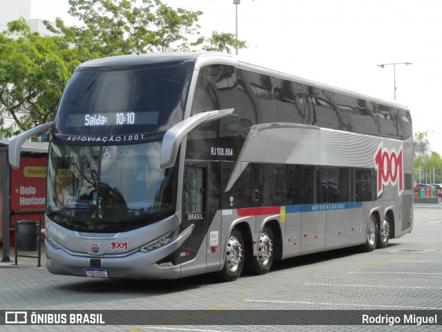 Auto Viação 1001 RJ 108.884 na cidade de Rio de Janeiro, Rio de Janeiro, Brasil, por Rodrigo Miguel. Número da foto: #13219323.