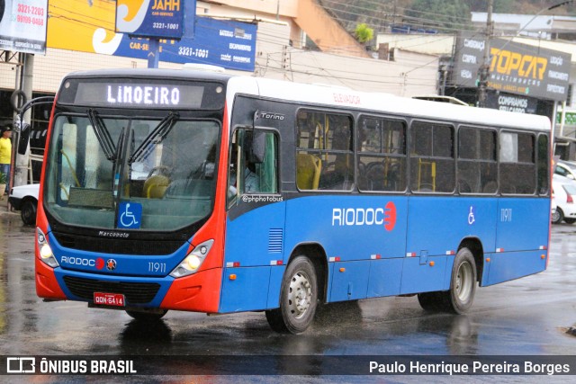Viação Riodoce 11911 na cidade de Caratinga, Minas Gerais, Brasil, por Paulo Henrique Pereira Borges. Número da foto: #13219629.