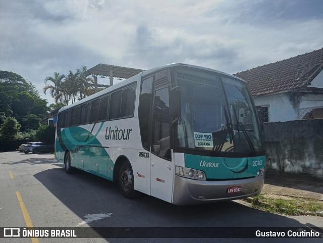 Unitour Transportes e Turismo 2090 na cidade de Duque de Caxias, Rio de Janeiro, Brasil, por Gustavo Coutinho. Número da foto: #13218330.