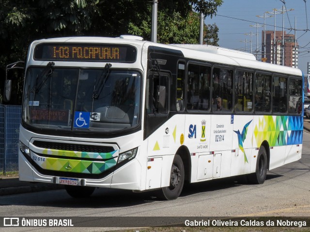 Viação Vaz 02 614 na cidade de Santo André, São Paulo, Brasil, por Gabriel Oliveira Caldas da Nobrega. Número da foto: #13219014.