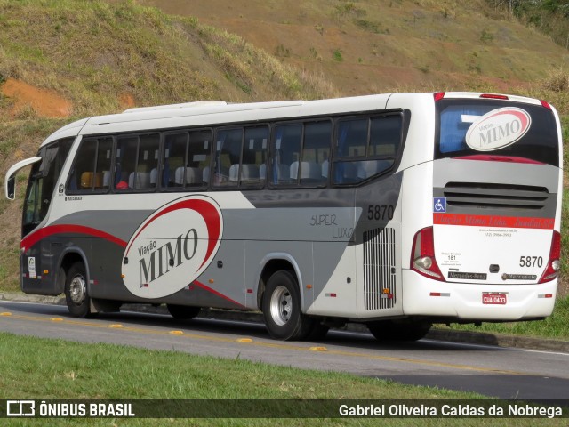 Viação Mimo 5870 na cidade de Aparecida, São Paulo, Brasil, por Gabriel Oliveira Caldas da Nobrega. Número da foto: #13219037.
