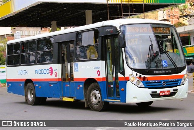 Viação Riodoce 11015 na cidade de Caratinga, Minas Gerais, Brasil, por Paulo Henrique Pereira Borges. Número da foto: #13219619.
