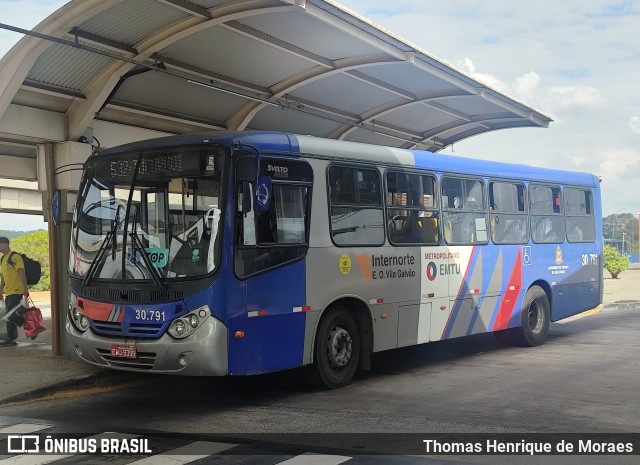 Empresa de Ônibus Vila Galvão 30.791 na cidade de Guarulhos, São Paulo, Brasil, por Thomas Henrique de Moraes. Número da foto: #13220392.