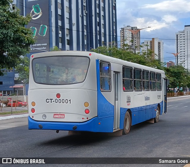 ViaBus Transportes CT-00001 na cidade de Belém, Pará, Brasil, por Samara Goes. Número da foto: #13221010.