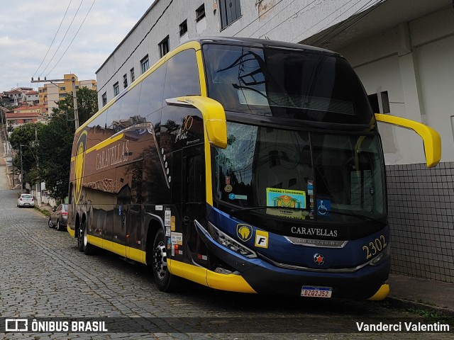 Caravellas Transportes e Turismo 2302 na cidade de São Lourenço, Minas Gerais, Brasil, por Vanderci Valentim. Número da foto: #13218750.