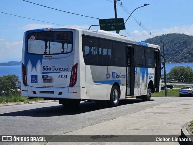 Viação Estrela 6.081 na cidade de São Gonçalo, Rio de Janeiro, Brasil, por Cleiton Linhares. Número da foto: #13218746.