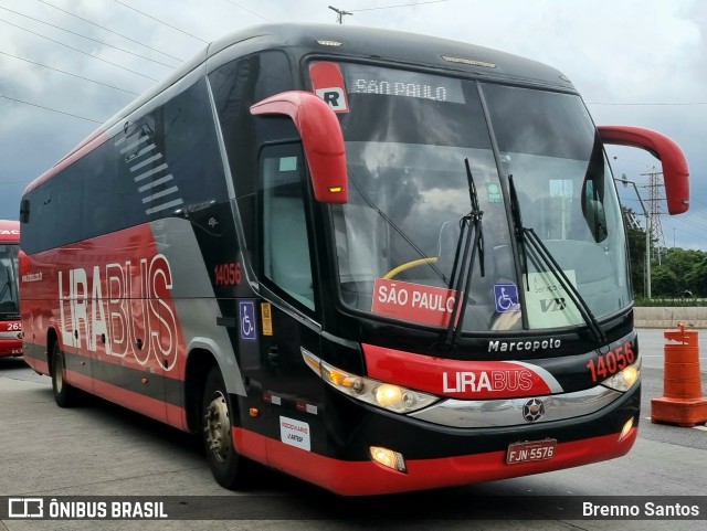 Lirabus 14056 na cidade de São Paulo, São Paulo, Brasil, por Brenno Santos. Número da foto: #13218365.