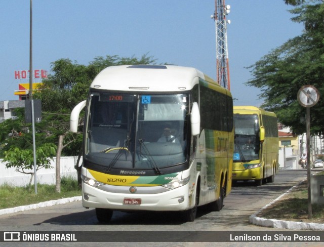 Empresa Gontijo de Transportes 18290 na cidade de Caruaru, Pernambuco, Brasil, por Lenilson da Silva Pessoa. Número da foto: #13220030.