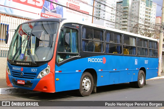 Viação Riodoce 11017 na cidade de Caratinga, Minas Gerais, Brasil, por Paulo Henrique Pereira Borges. Número da foto: #13219621.