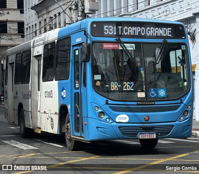 Nova Transporte 22259 na cidade de Vitória, Espírito Santo, Brasil, por Sergio Corrêa. Número da foto: #13219380.