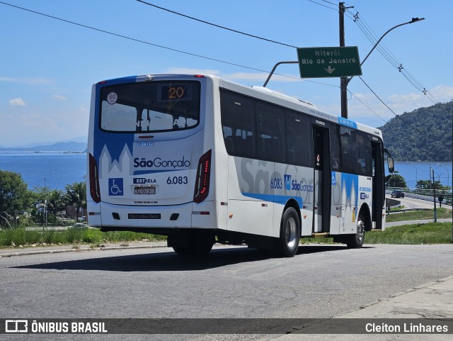 Viação Estrela 6.083 na cidade de São Gonçalo, Rio de Janeiro, Brasil, por Cleiton Linhares. Número da foto: #13218762.