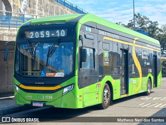 Viação Metrópole Paulista - Zona Leste 3 1786 na cidade de São Paulo, São Paulo, Brasil, por Matheus Neri dos Santos. Número da foto: #13219476.